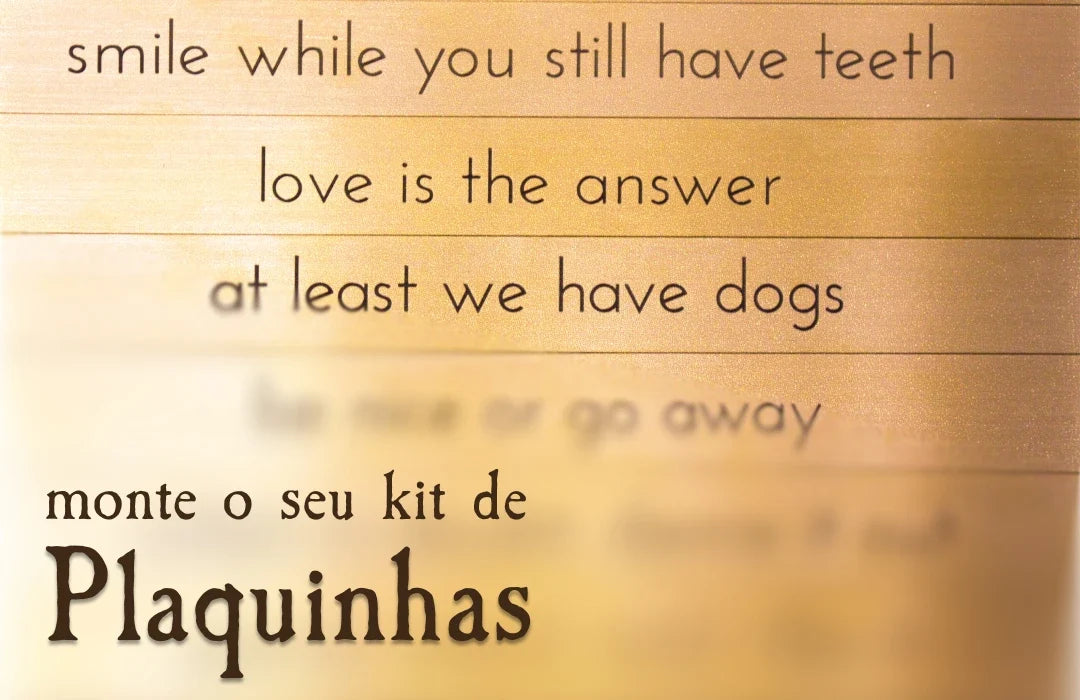 Kit Plaquinhas