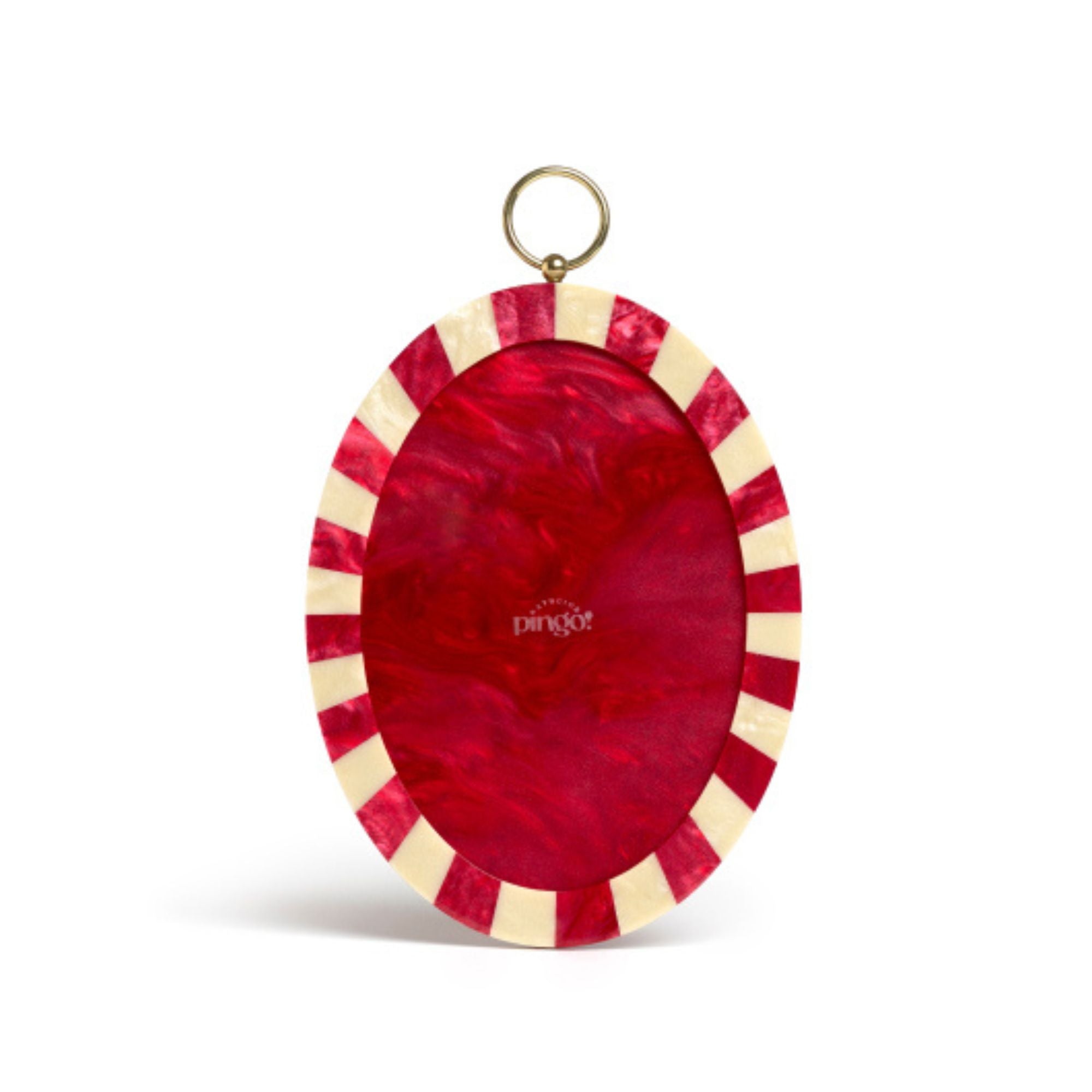 Porta Retrato Parede em Acrílico Vermelho