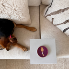 Prato Porcelana Purpura Cogumelo Dourado - Fancy
